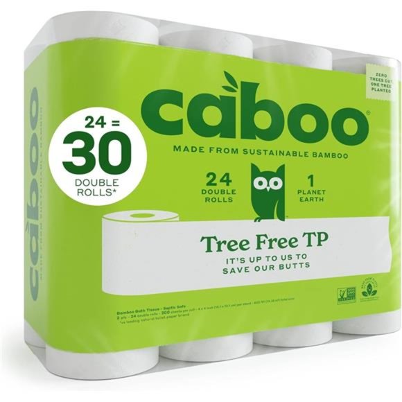 Bamboo Toilet Paper, Septic Safe Chemical Free Toilet Paper, Biodegradable - Picture 1 of 7